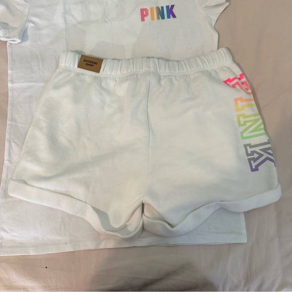 Victoria’s Secret PINK Campus T-Shirt and Boyfriend Shorts - Picture 2 of 6